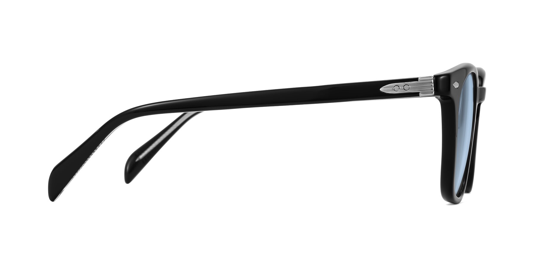 Side of Palu in Black with Light Blue Tinted Lenses