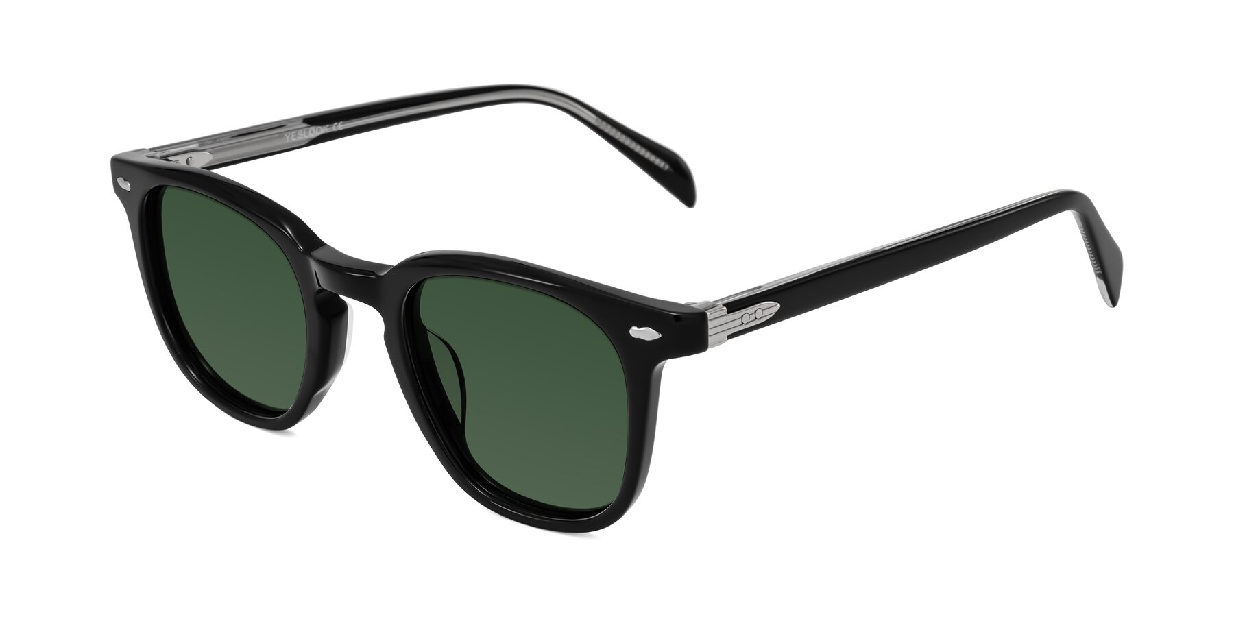 Angle of Palu in Black with Green Tinted Lenses