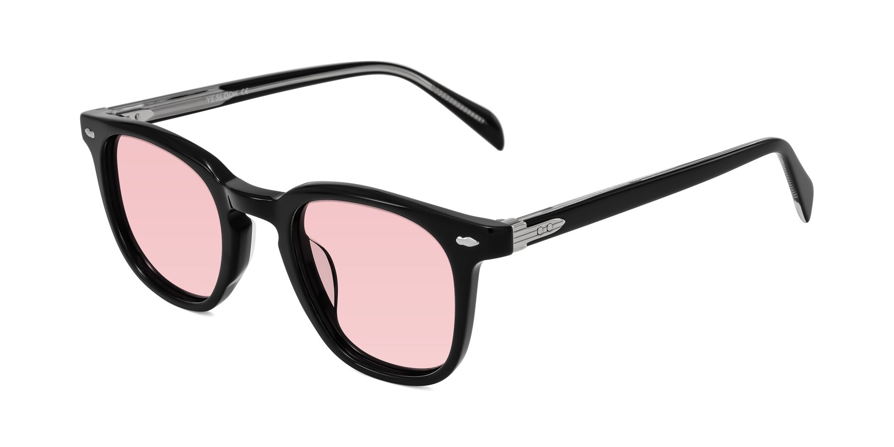 Angle of Palu in Black with Light Garnet Tinted Lenses