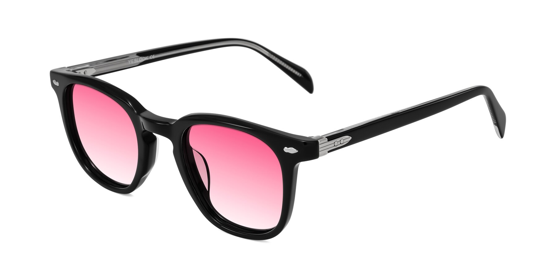 Angle of Palu in Black with Pink Gradient Lenses