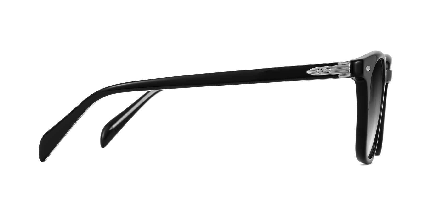 Side of Palu in Black with Gray Gradient Lenses