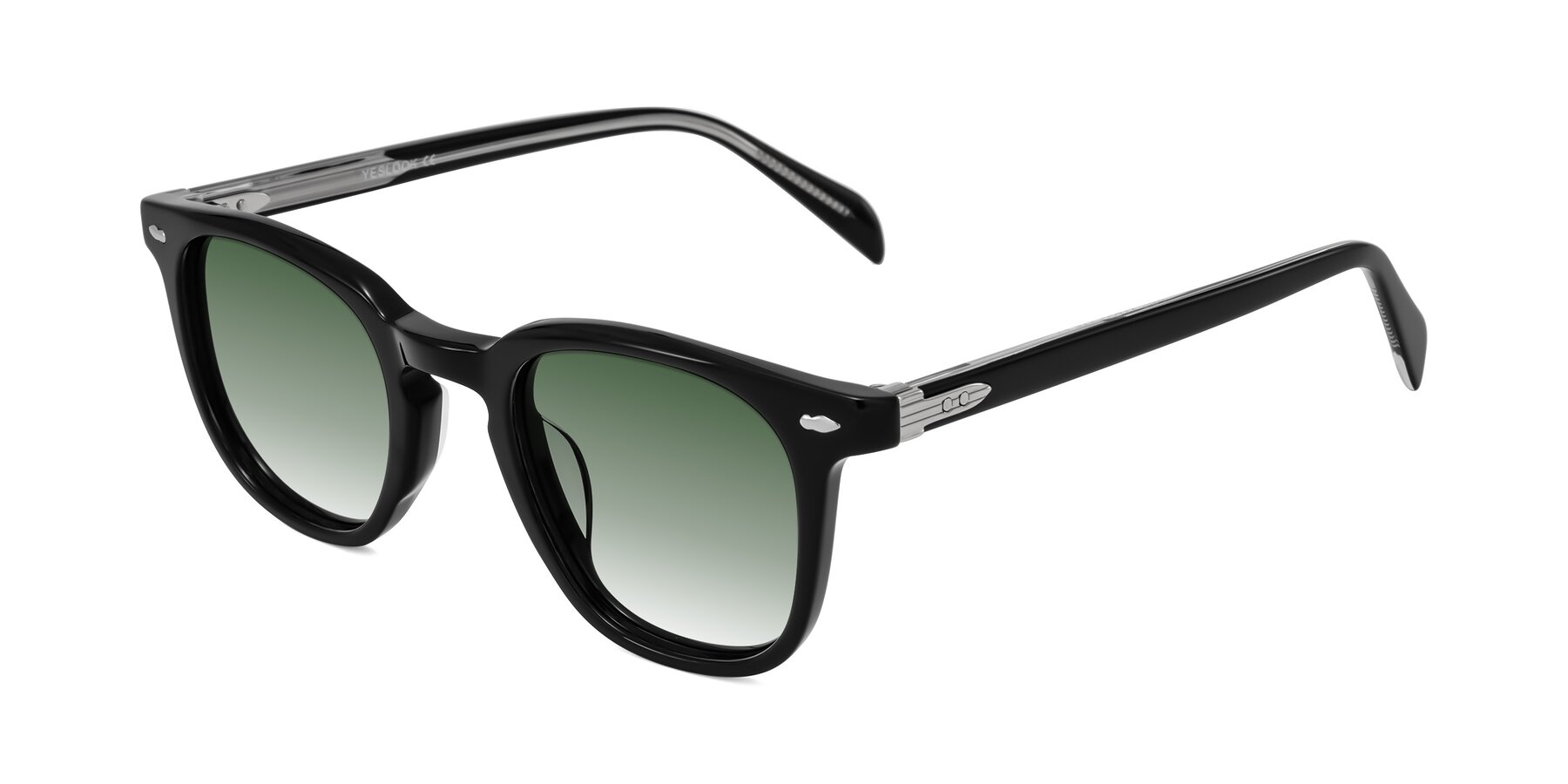 Angle of Palu in Black with Green Gradient Lenses