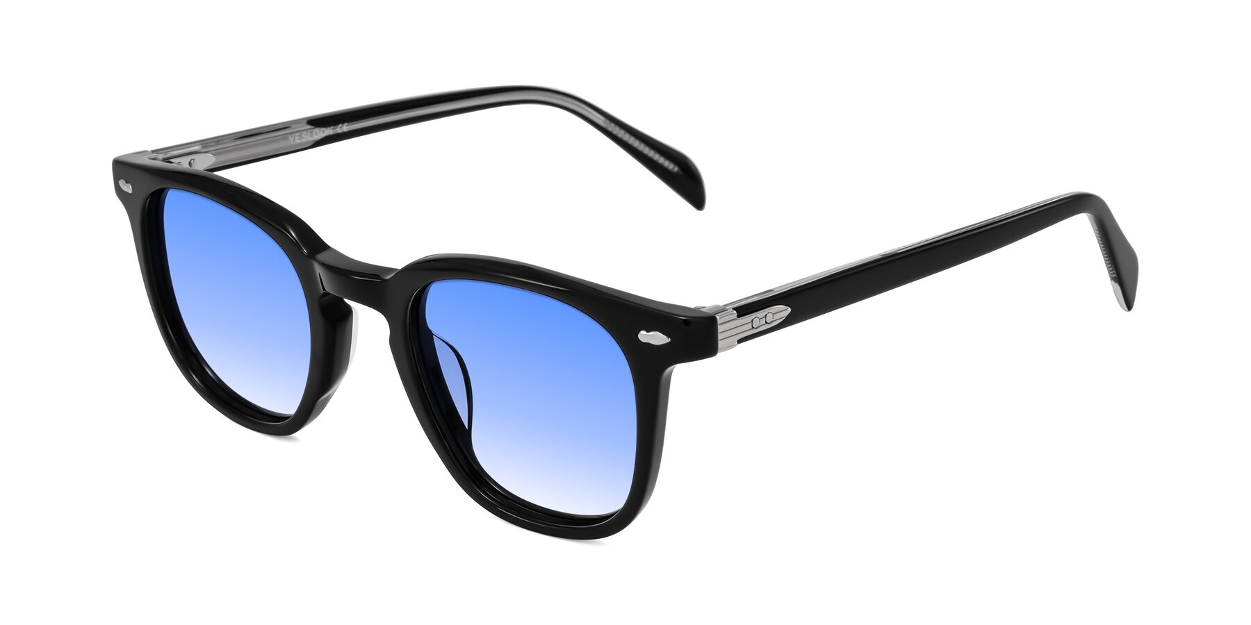 Angle of Palu in Black with Blue Gradient Lenses