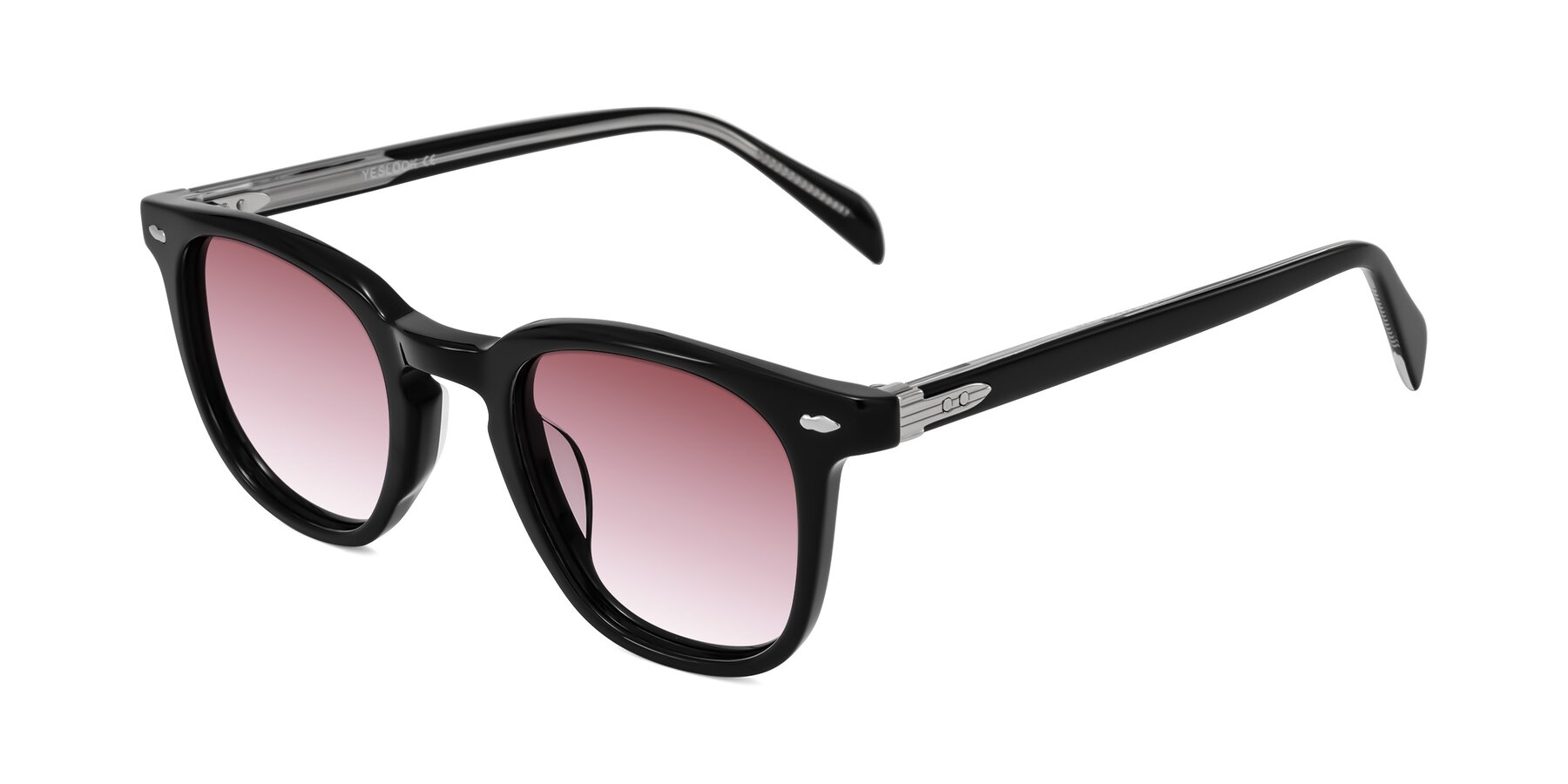 Angle of Palu in Black with Garnet Gradient Lenses