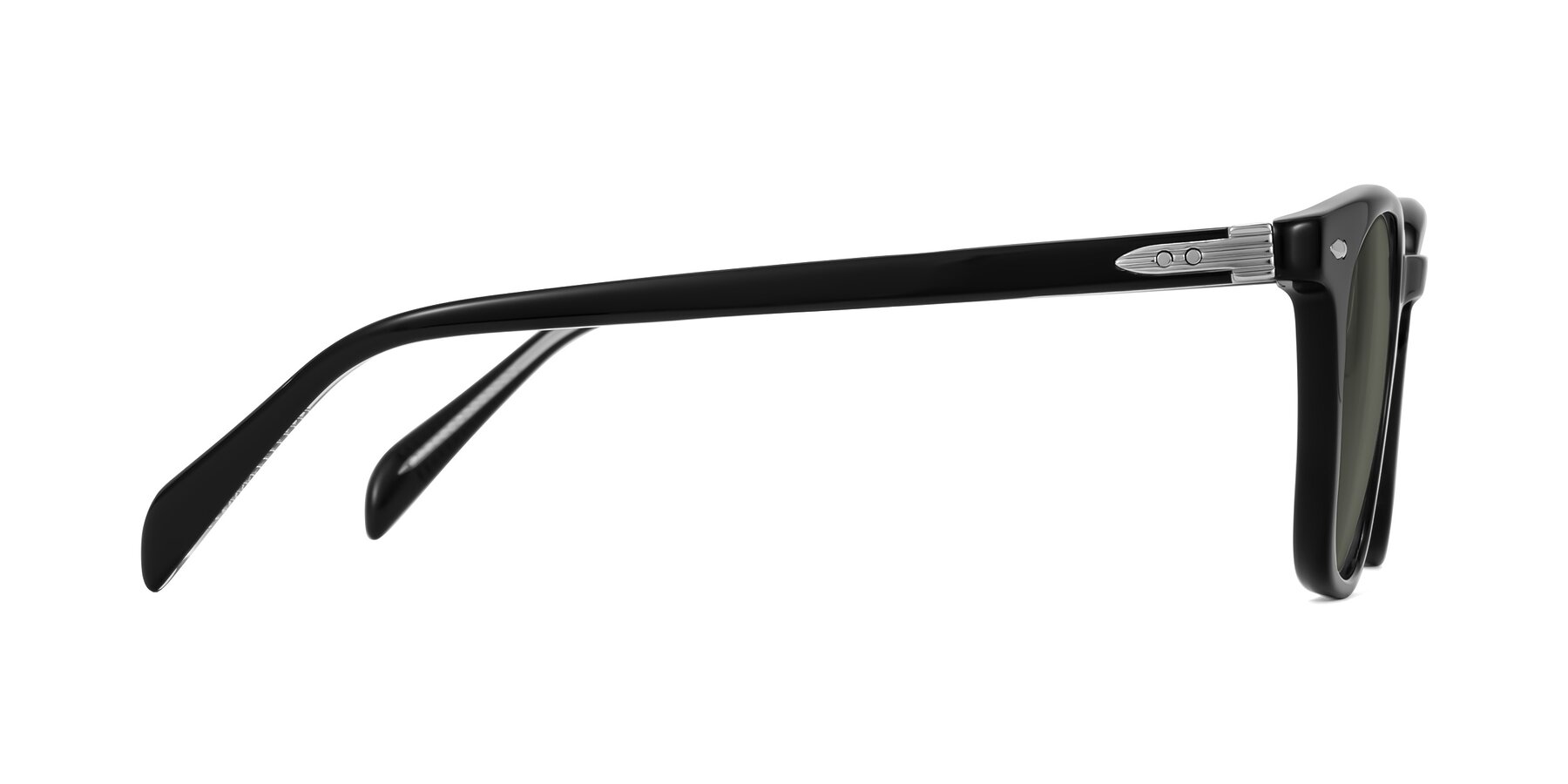 Side of Palu in Black with Gray Polarized Lenses