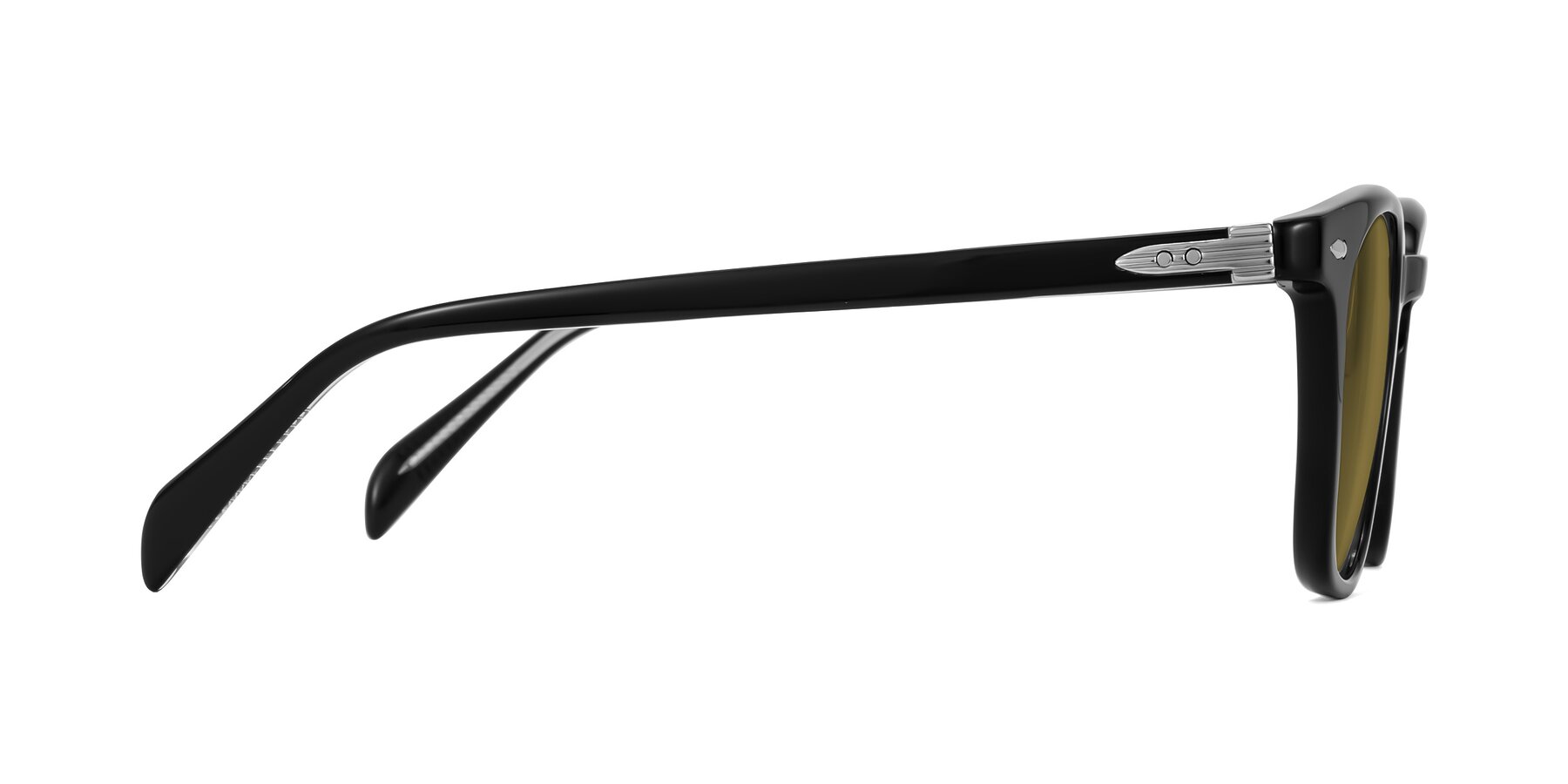 Side of Palu in Black with Brown Polarized Lenses