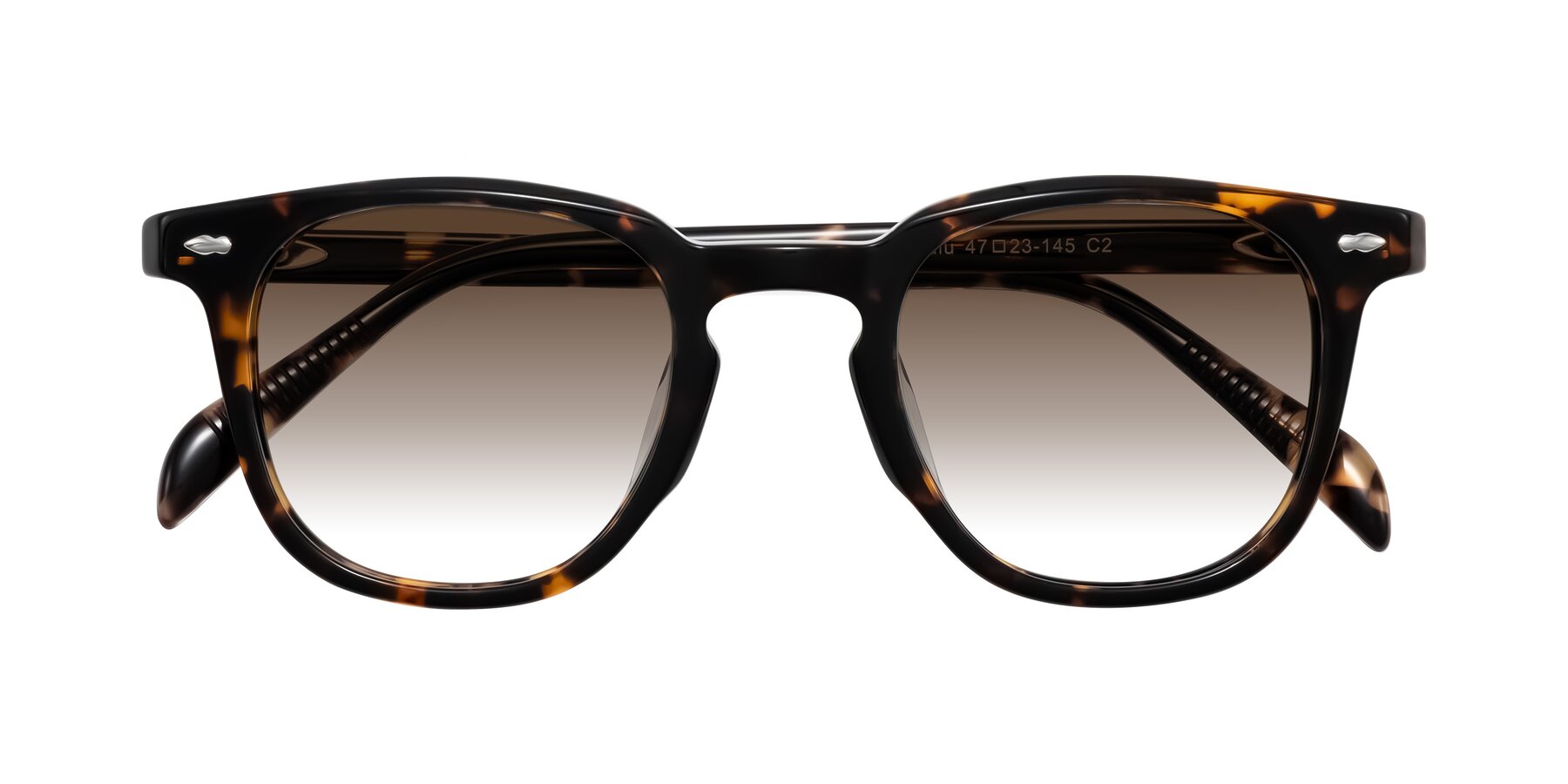 Folded Front of Palu in Tortoise with Brown Gradient Lenses