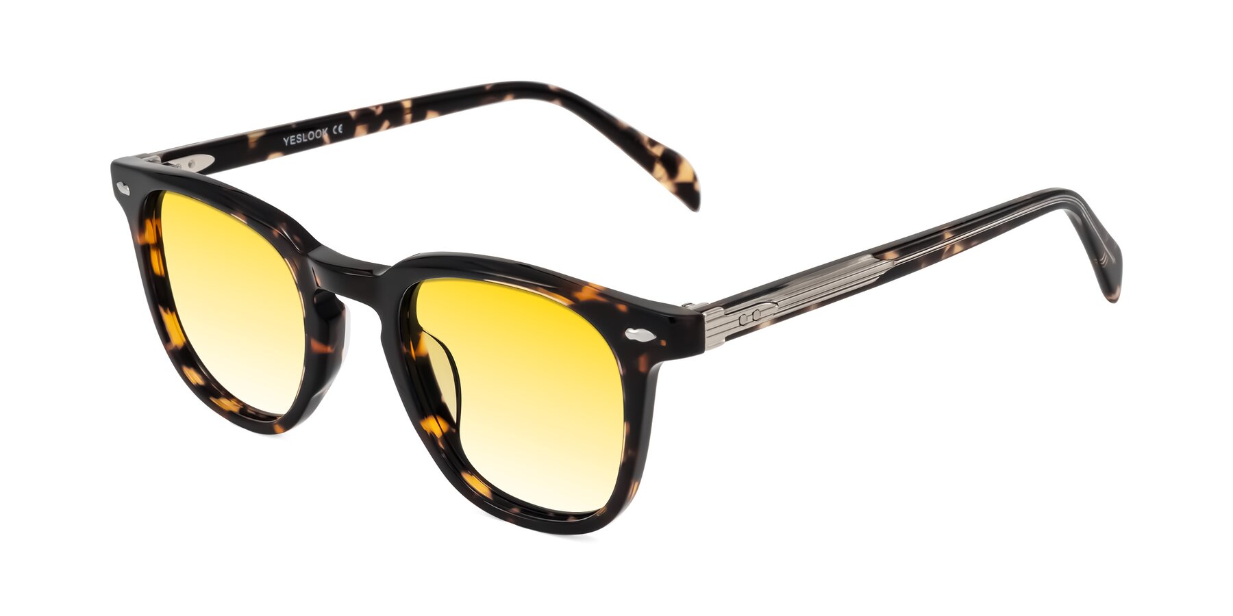 Angle of Palu in Tortoise with Yellow Gradient Lenses