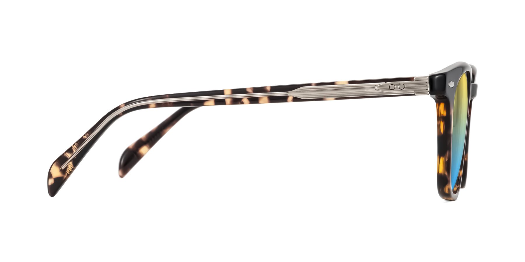 Side of Palu in Tortoise with Yellow / Blue Gradient Lenses