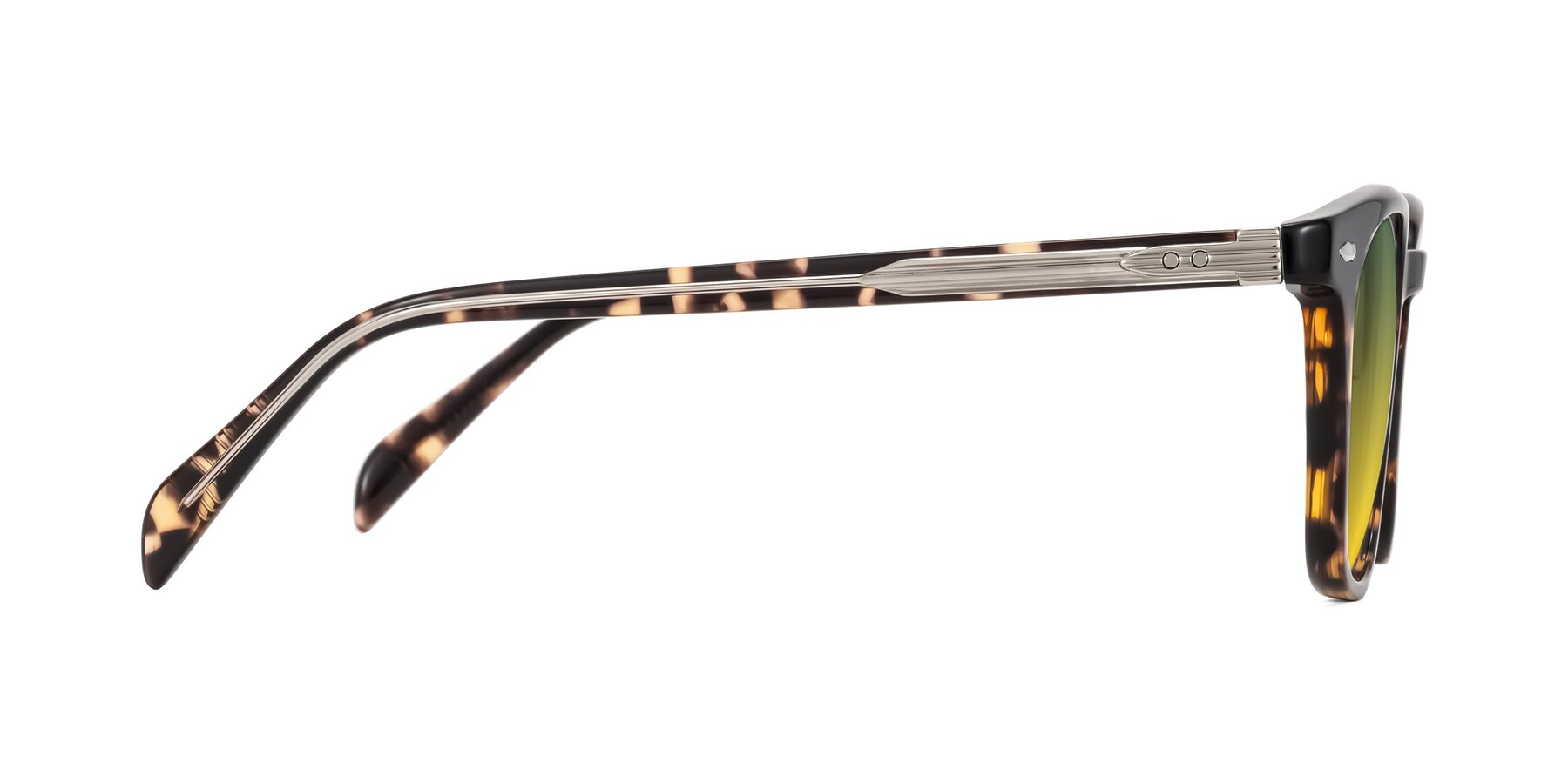 Side of Palu in Tortoise with Green / Yellow Gradient Lenses