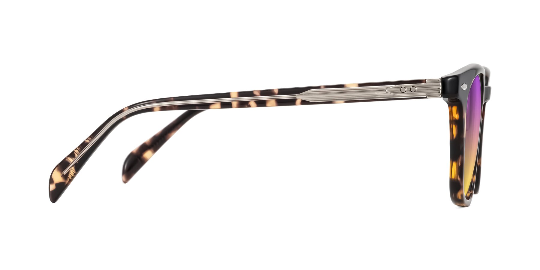 Side of Palu in Tortoise with Purple / Yellow Gradient Lenses