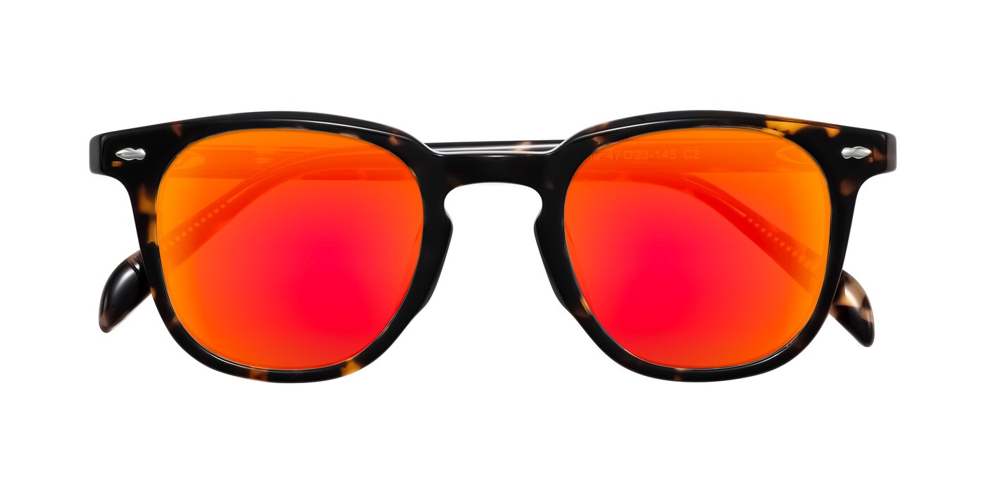 Palu - Tortoise Flash Mirrored Sunglasses