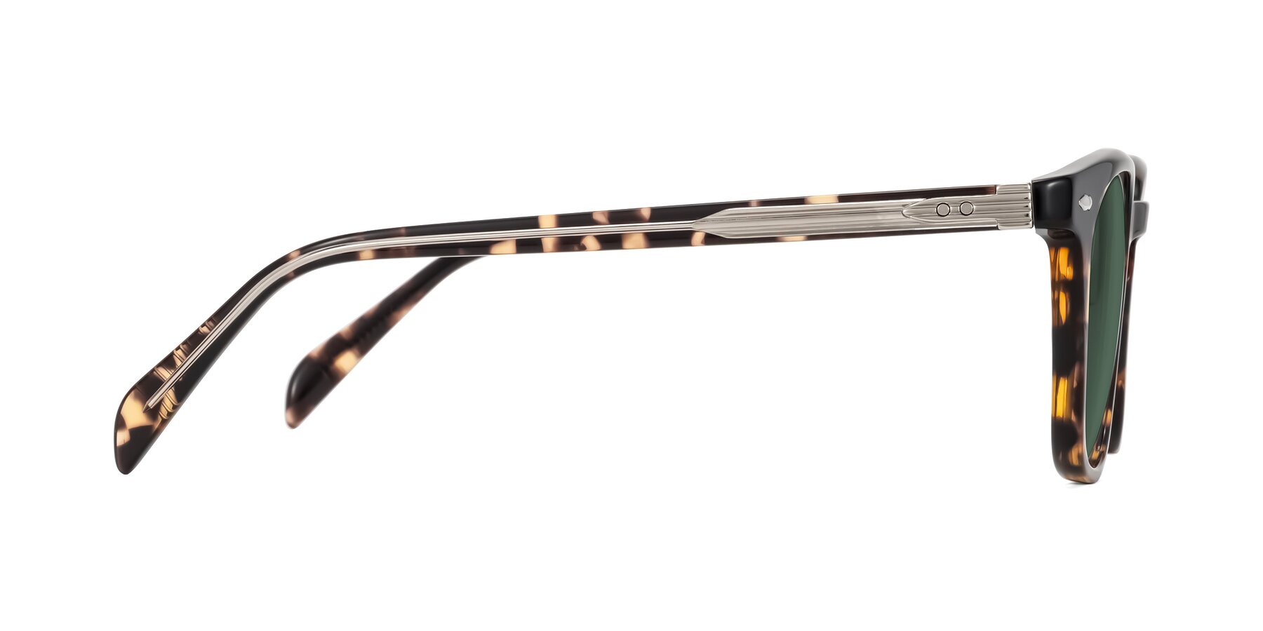 Side of Palu in Tortoise with Green Polarized Lenses