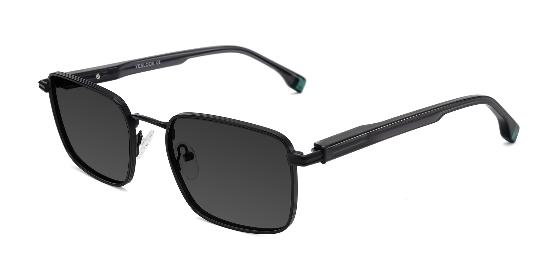Angle of Rhine in Matte Black/Dark Gray with Gray Tinted Lenses