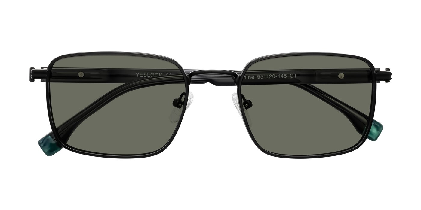 Rhine - Matte Black/Dark Gray Polarized Sunglasses