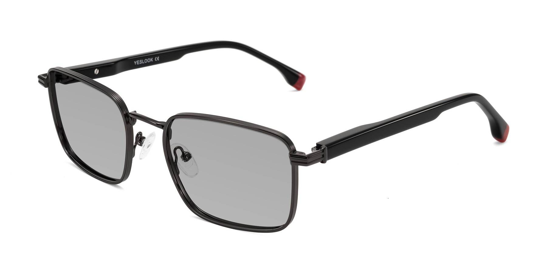Angle of Rhine in Gunmetal/Black with Light Gray Tinted Lenses