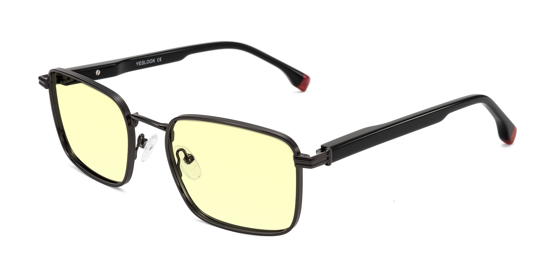 Angle of Rhine in Gunmetal/Black with Light Yellow Tinted Lenses