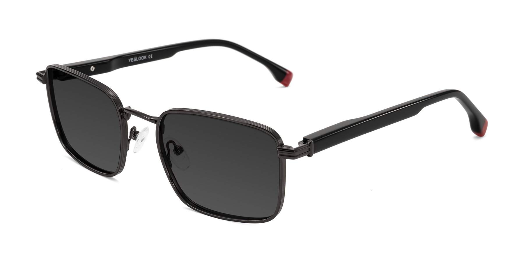 Angle of Rhine in Gunmetal/Black with Gray Tinted Lenses