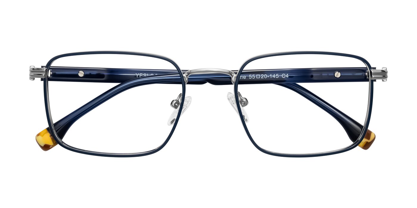 Rhine - Blue/Silver Eyeglasses