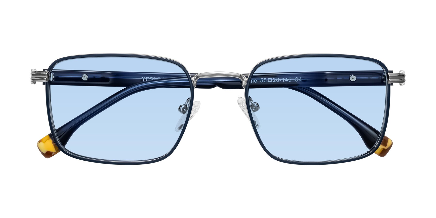 Folded Front of Rhine in Blue/Silver with Light Blue Tinted Lenses