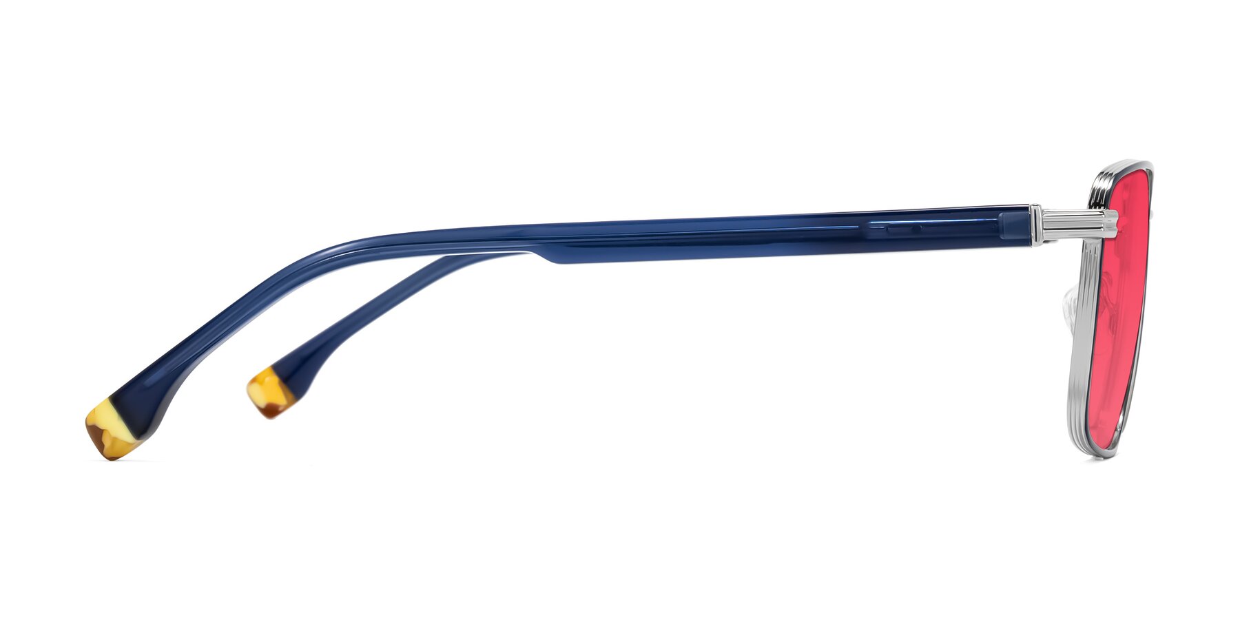 Side of Rhine in Blue/Silver with Red Tinted Lenses