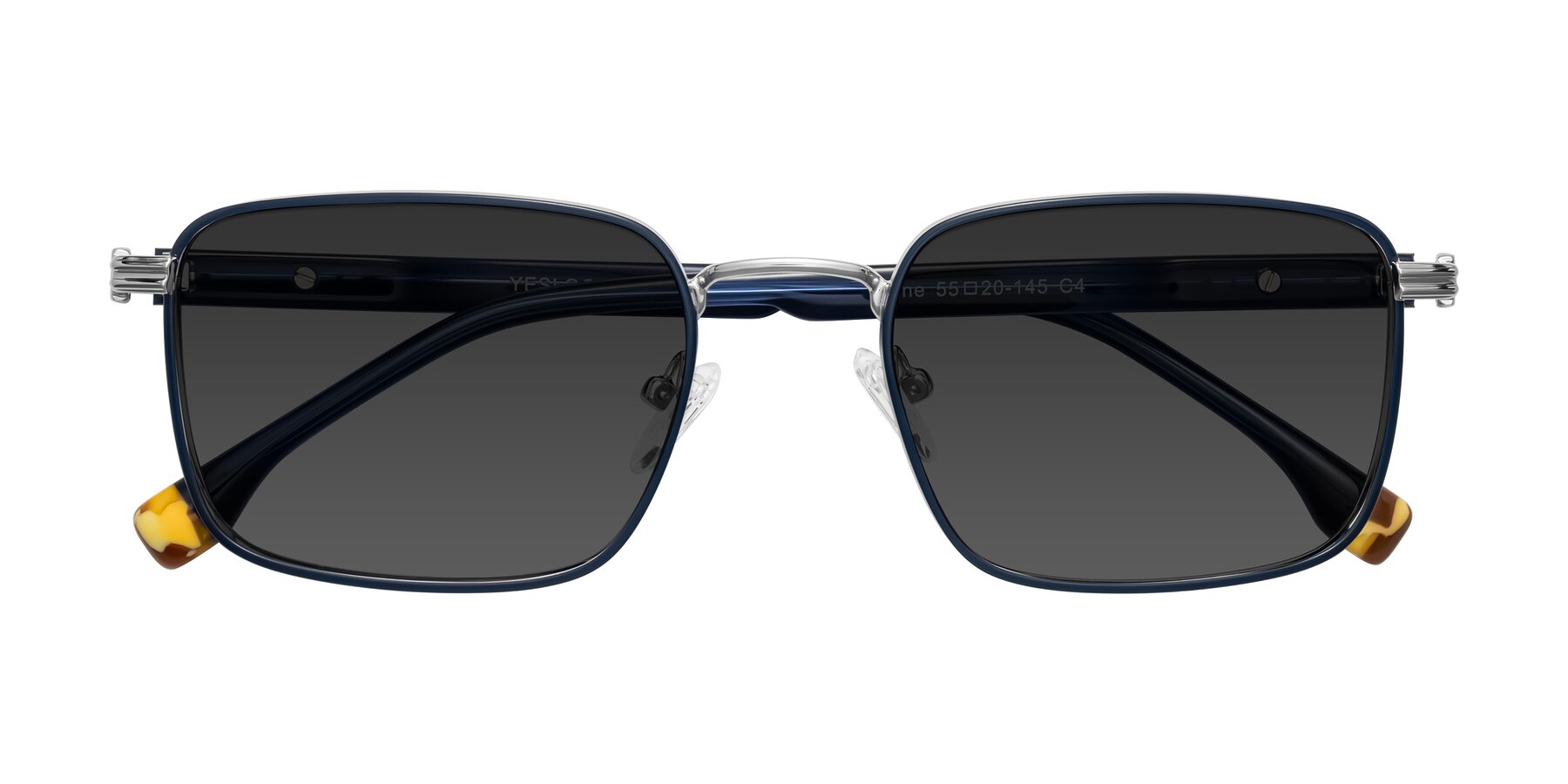 Folded Front of Rhine in Blue/Silver with Gray Tinted Lenses