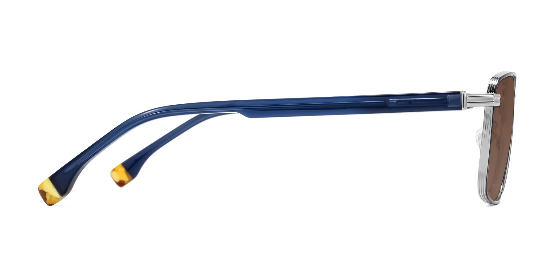 Side of Rhine in Blue/Silver with Brown Tinted Lenses