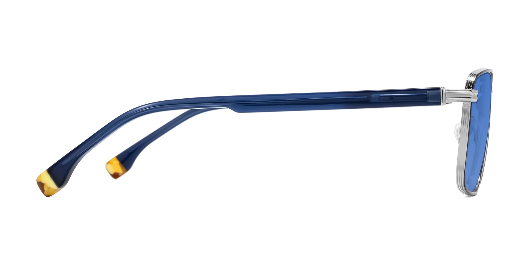 Side of Rhine in Blue/Silver with Blue Tinted Lenses