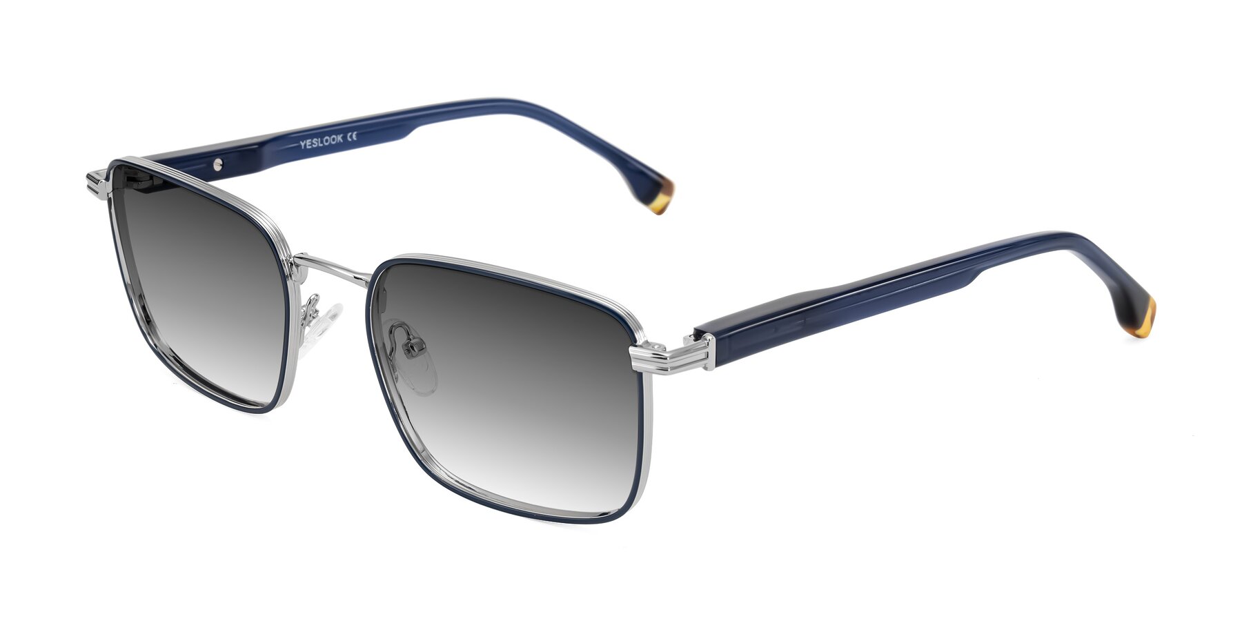 Angle of Rhine in Blue/Silver with Gray Gradient Lenses