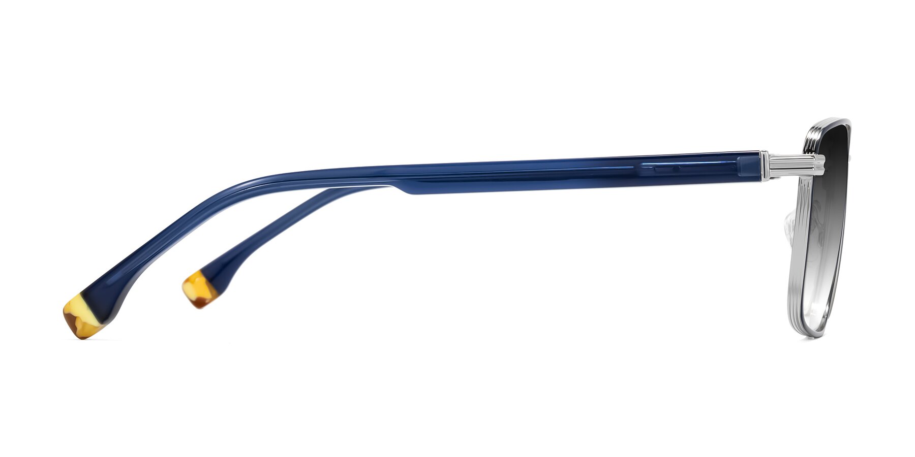Side of Rhine in Blue/Silver with Gray Gradient Lenses