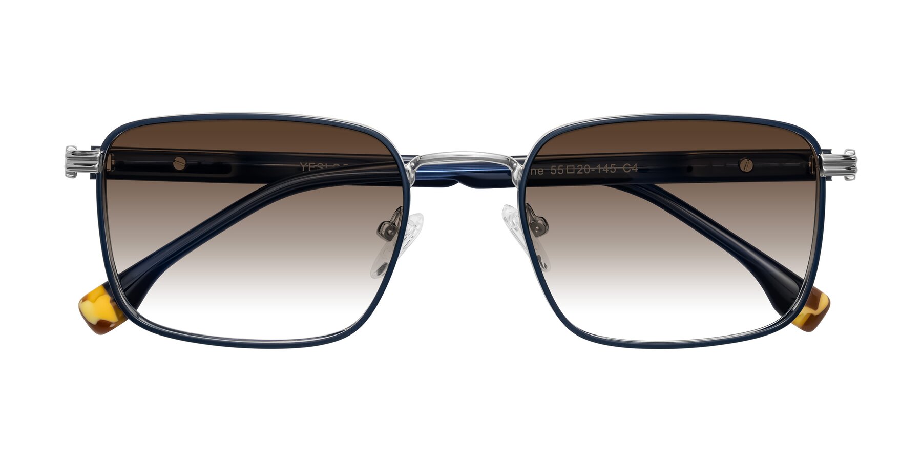 Folded Front of Rhine in Blue/Silver with Brown Gradient Lenses