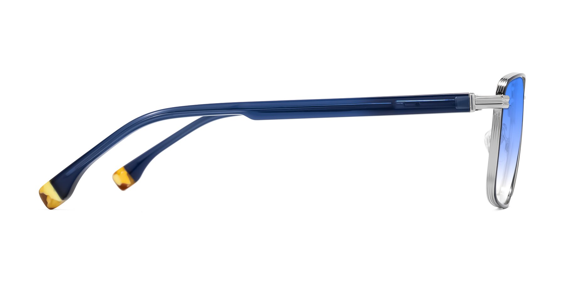 Side of Rhine in Blue/Silver with Blue Gradient Lenses