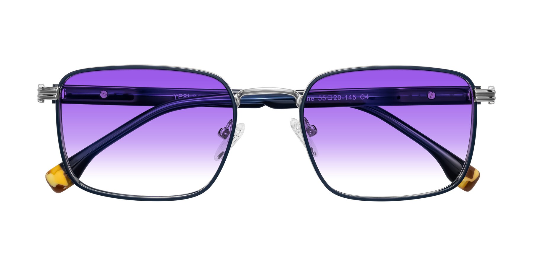 Folded Front of Rhine in Blue/Silver with Purple Gradient Lenses