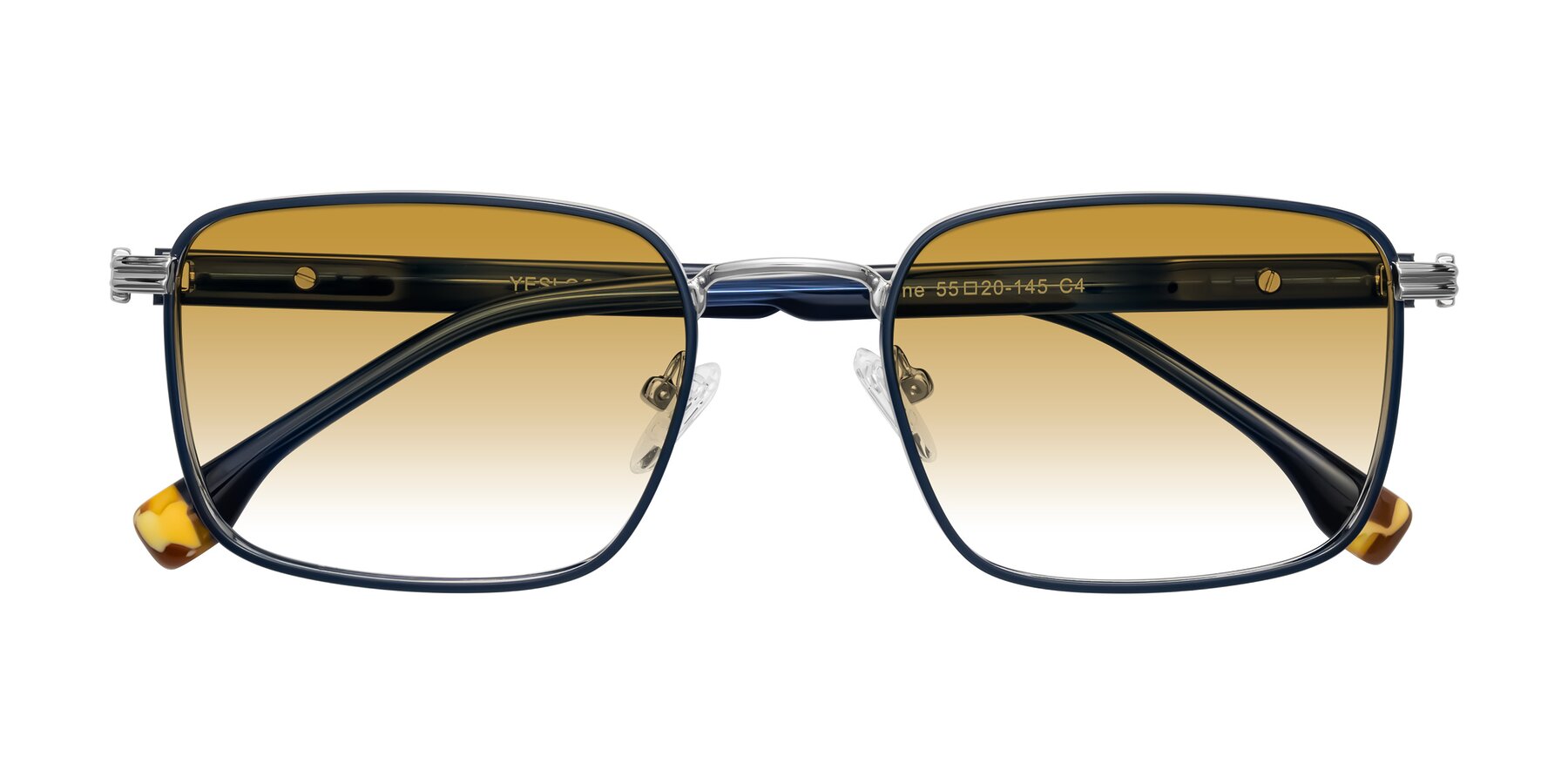 Folded Front of Rhine in Blue/Silver with Champagne Gradient Lenses