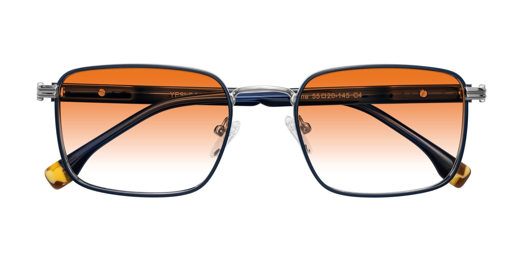 Folded Front of Rhine in Blue/Silver with Orange Gradient Lenses