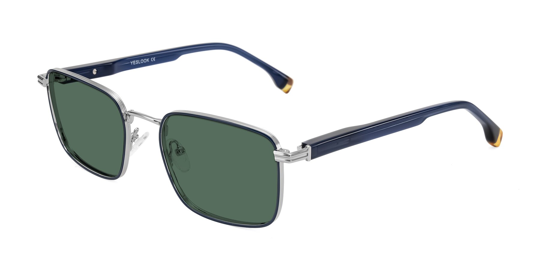 Angle of Rhine in Blue/Silver with Green Polarized Lenses