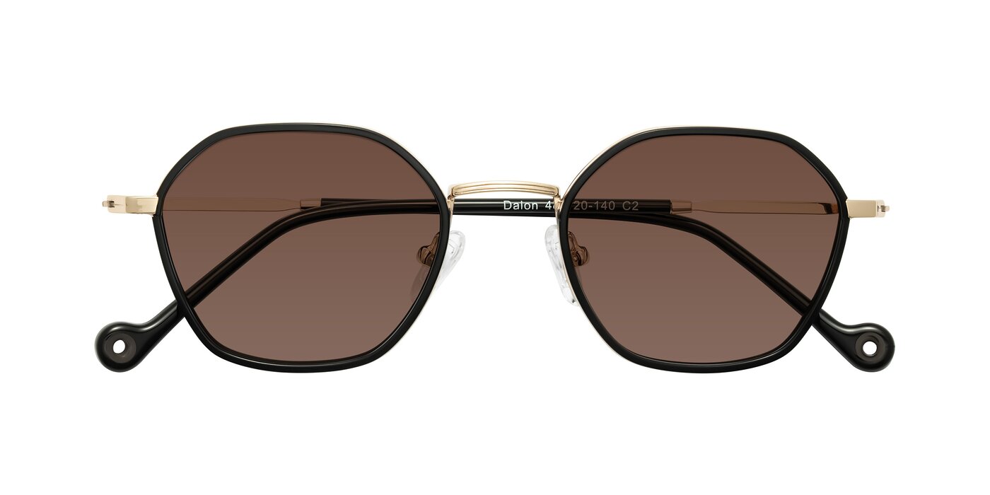 Dalon - Black/Gold Tinted Sunglasses