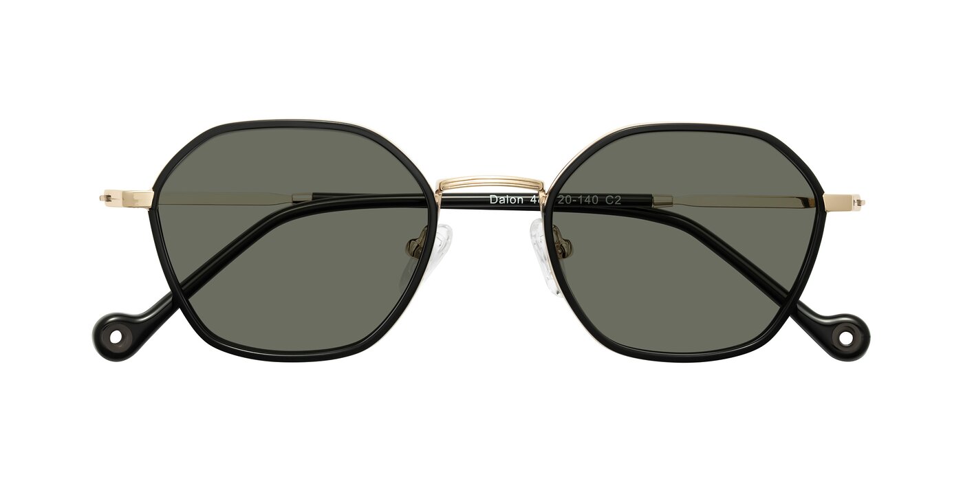 Dalon - Black/Gold Polarized Sunglasses