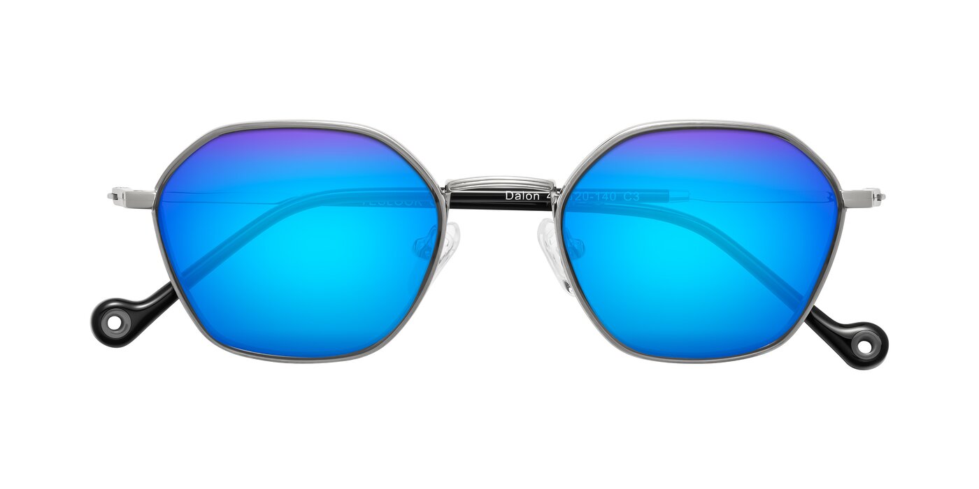 Dalon - Gray/Silver Flash Mirrored Sunglasses