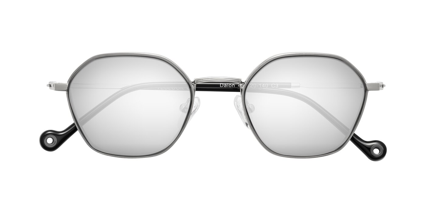 Dalon - Gray/Silver Flash Mirrored Sunglasses