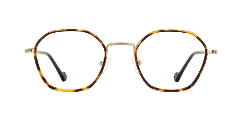 Dalon - Leopard-Print/Gold Eyeglasses