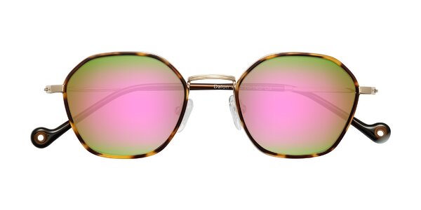 Front of Dalon in Leopard-Print/Gold