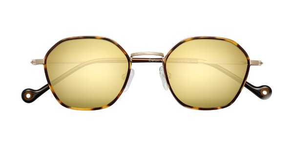 Front of Dalon in Leopard-Print/Gold