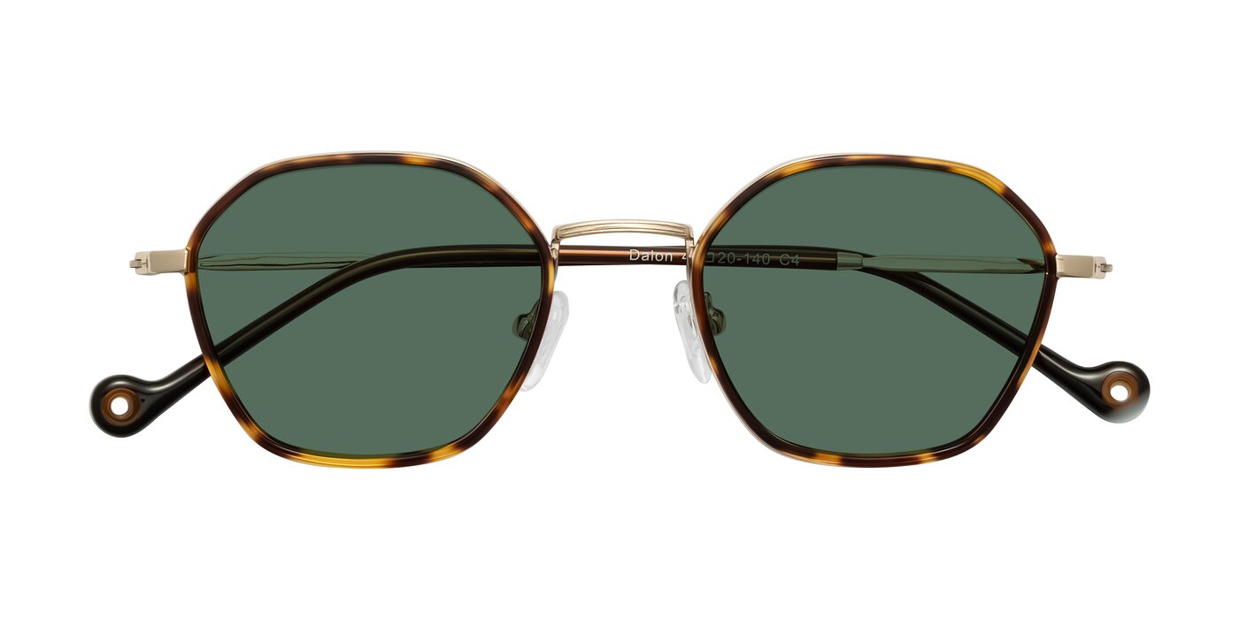 Dalon - Leopard-Print/Gold Polarized Sunglasses