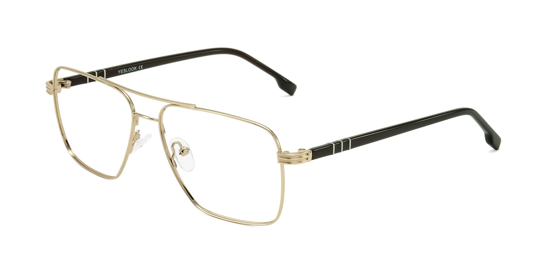 Angle of Flinders in Gold with Clear Eyeglass Lenses