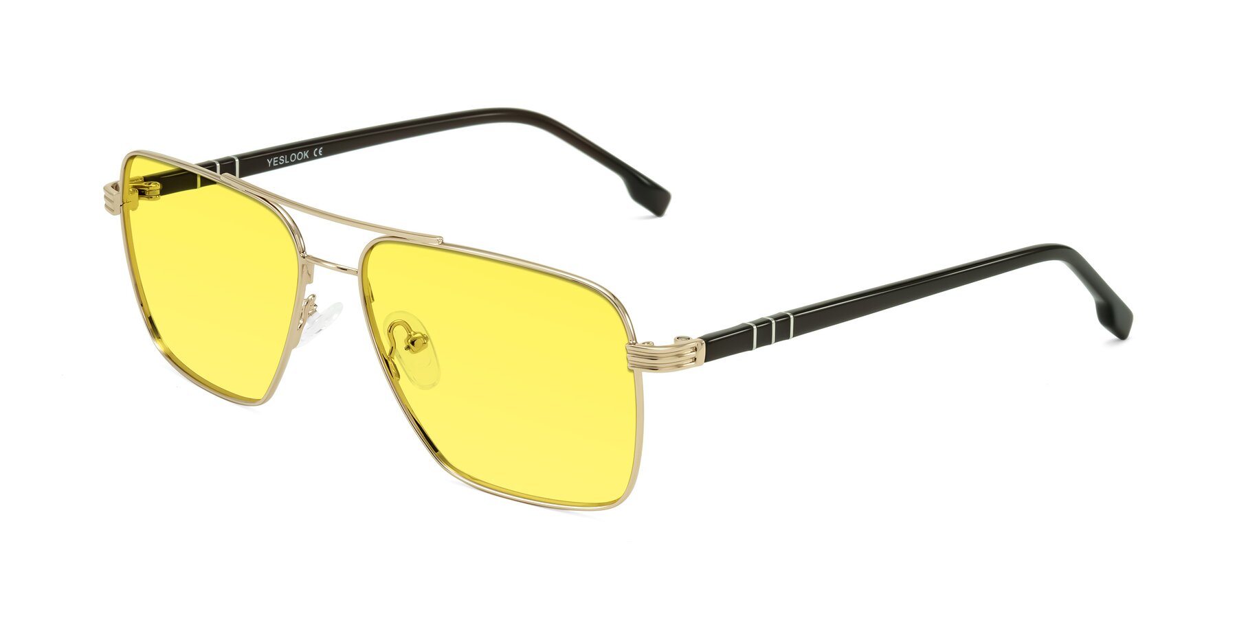 Angle of Flinders in Gold with Medium Yellow Tinted Lenses