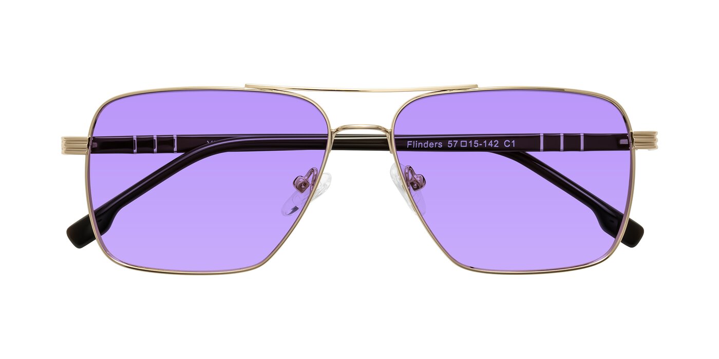 Flinders - Gold Tinted Sunglasses