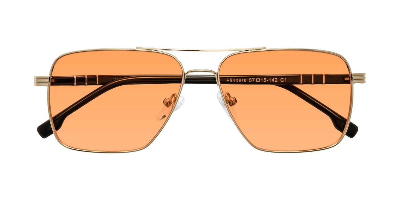 Flinders - Gold Tinted Sunglasses