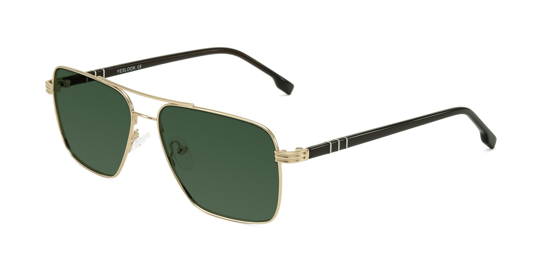 Angle of Flinders in Gold with Green Tinted Lenses