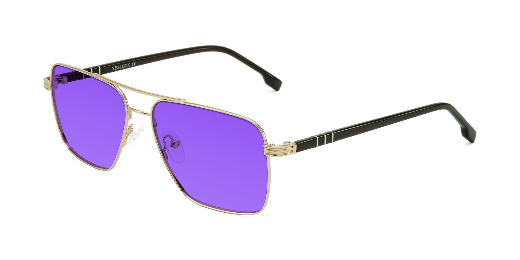 Angle of Flinders in Gold with Purple Tinted Lenses